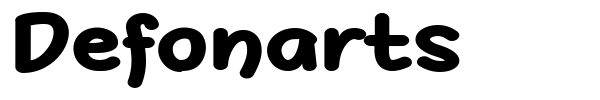 Defonarts font preview